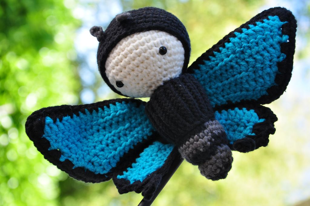 Ulysse, le papillon bleu - crochet