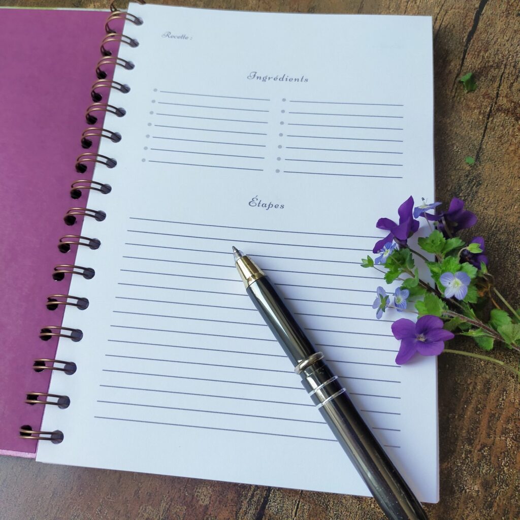 Carnet de recettes photo 3